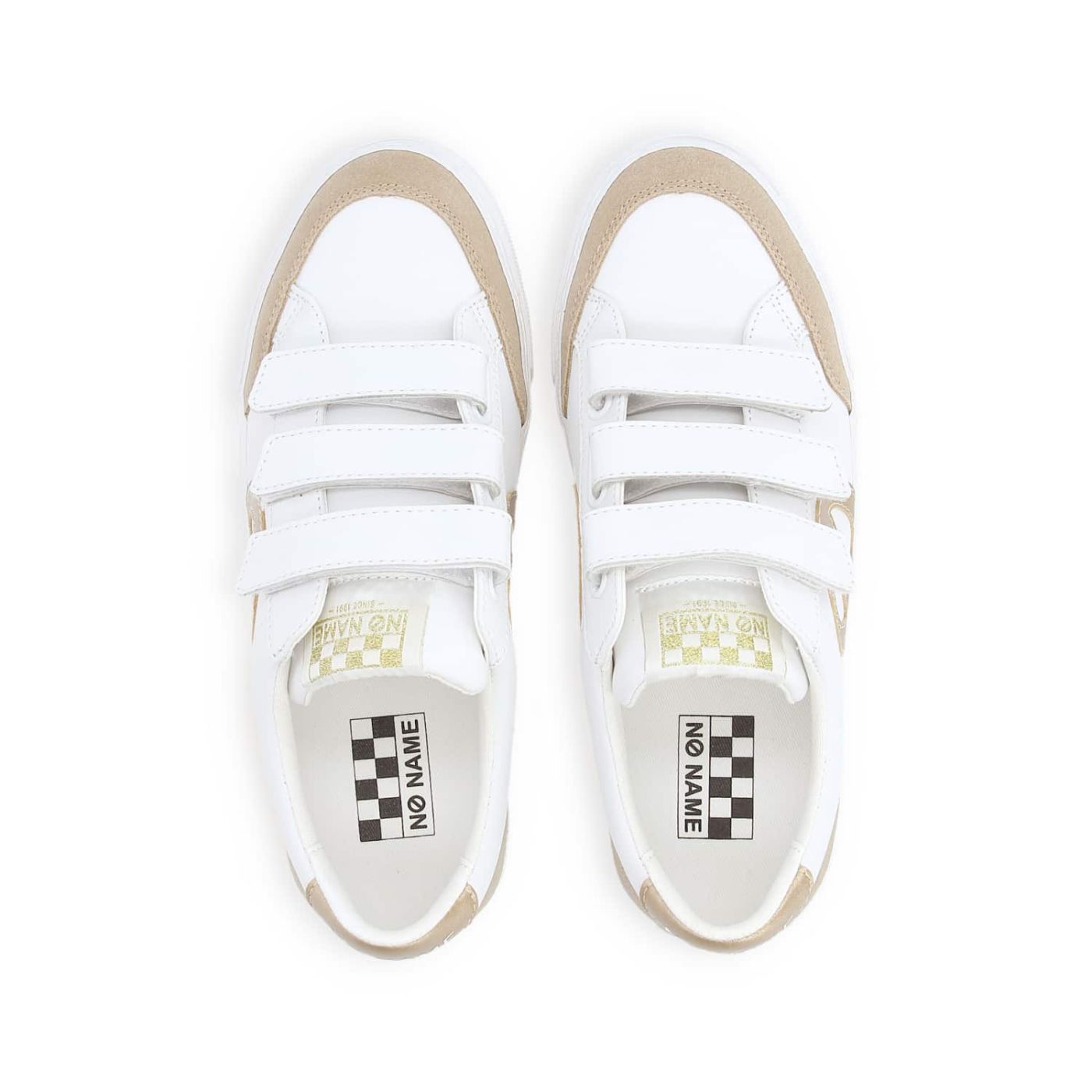 STRIKE STRAPS - NAPPA/CURL - WHITE/GOLD